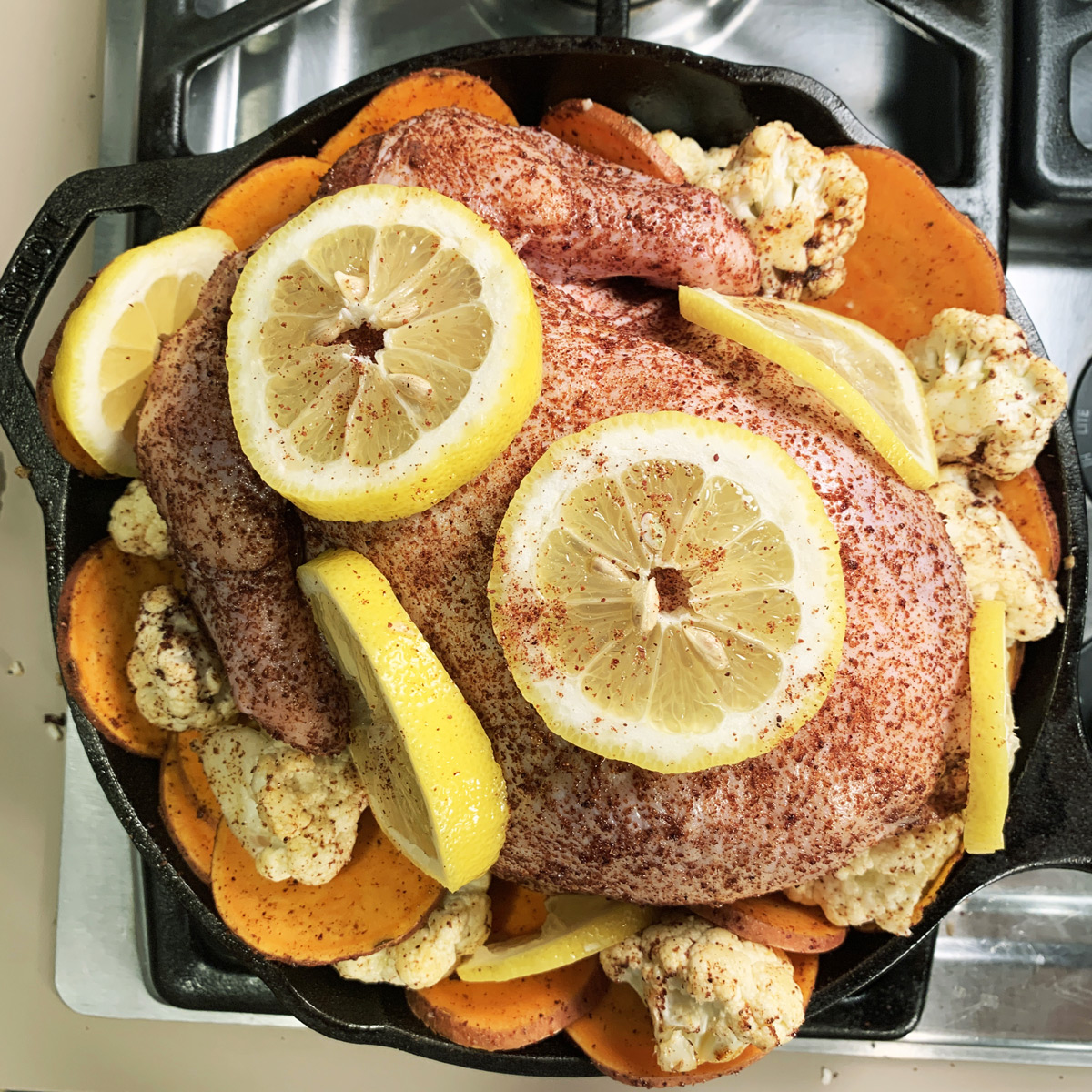 Sumac Roast Chicken Cast Iron Grub