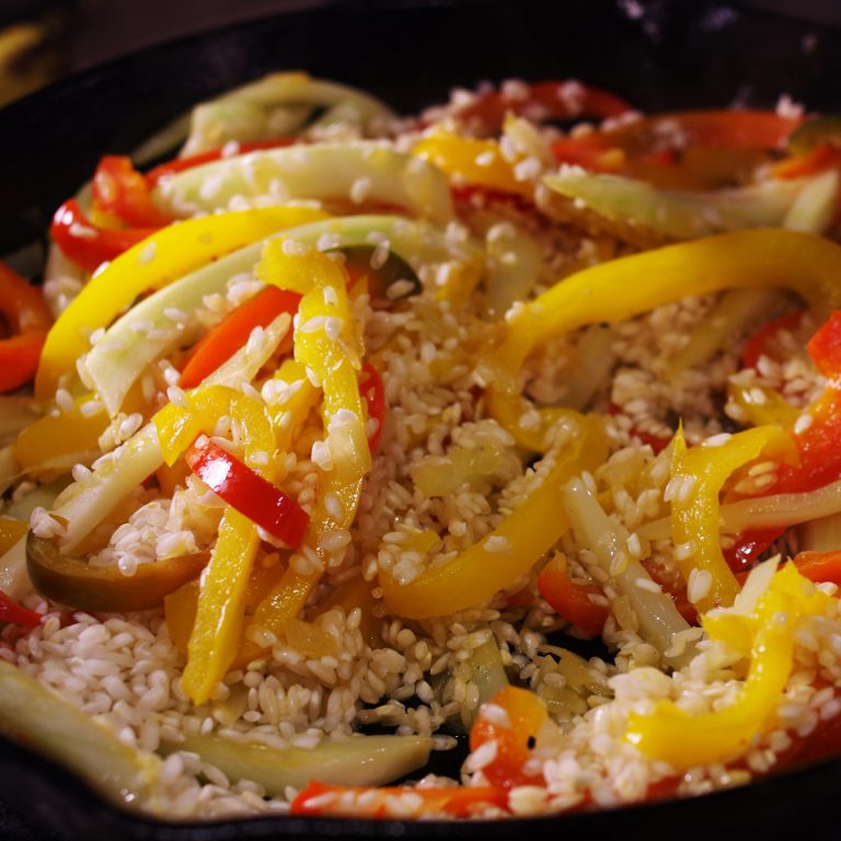 Vegetable Paella Cast Iron Grub